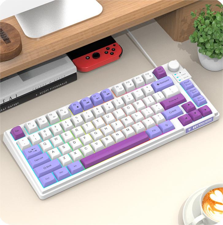 Purple White