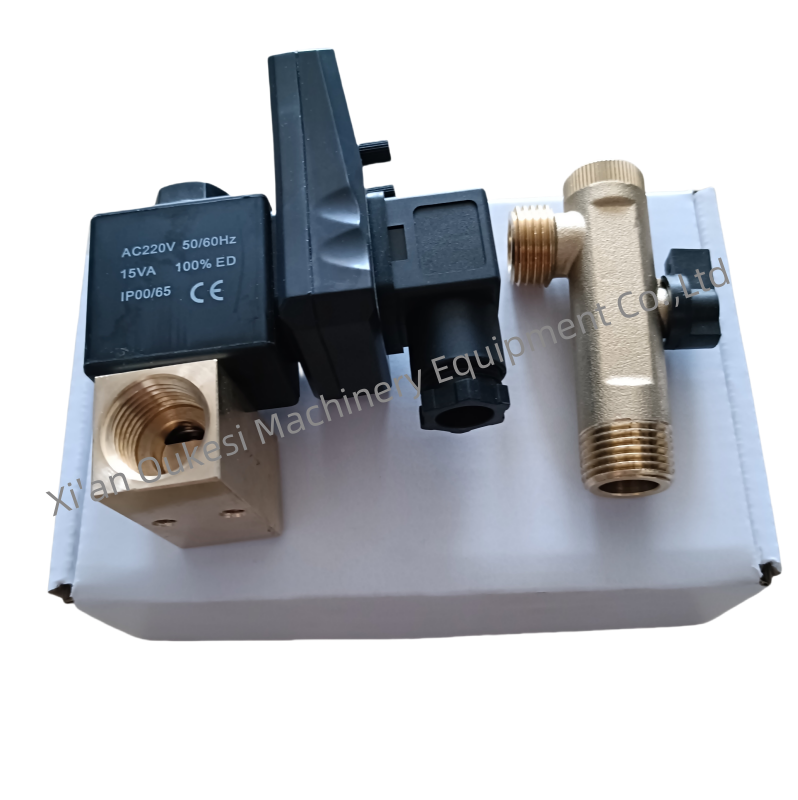 G1/2″ Automatisches Zeitgesteuertes Ablassventil – Messing, 230 V AC, Einstellbar (0,5–45 Min. Pause, 0,5–10 Sek. Öffnung), Für Kondensatmanagement