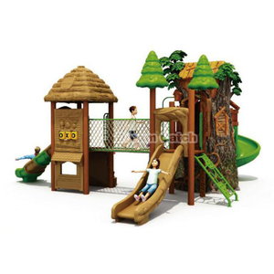 Dream Catch Équipement de terrain de jeu extérieur personnalisé pour enfants Treehouse Toboggan Climbing Set Toddler Outdoor Playground for Kindergarten - Product Image 2