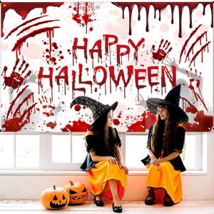 Wholesale Custom Happy Halloween Pumpkin Spooky Banner Party Theme <b>Flags</b> Polyester Digital Printing for Decorations - Product Image 3