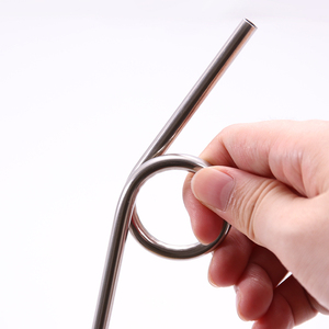 Pailles <span class=keywords><strong>color</strong></span>ées réutilisables, en métal, pour décorer une fête, avec brosse, réutilisables, fantaisie - Product Image 3