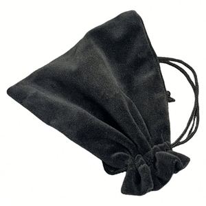 Sac à cordon en velours personnalisé 10*12, sacs cadeaux en flanelle pour bijoux avec logo, pochette de rangement recyclable pour pendentifs - Product Image 3