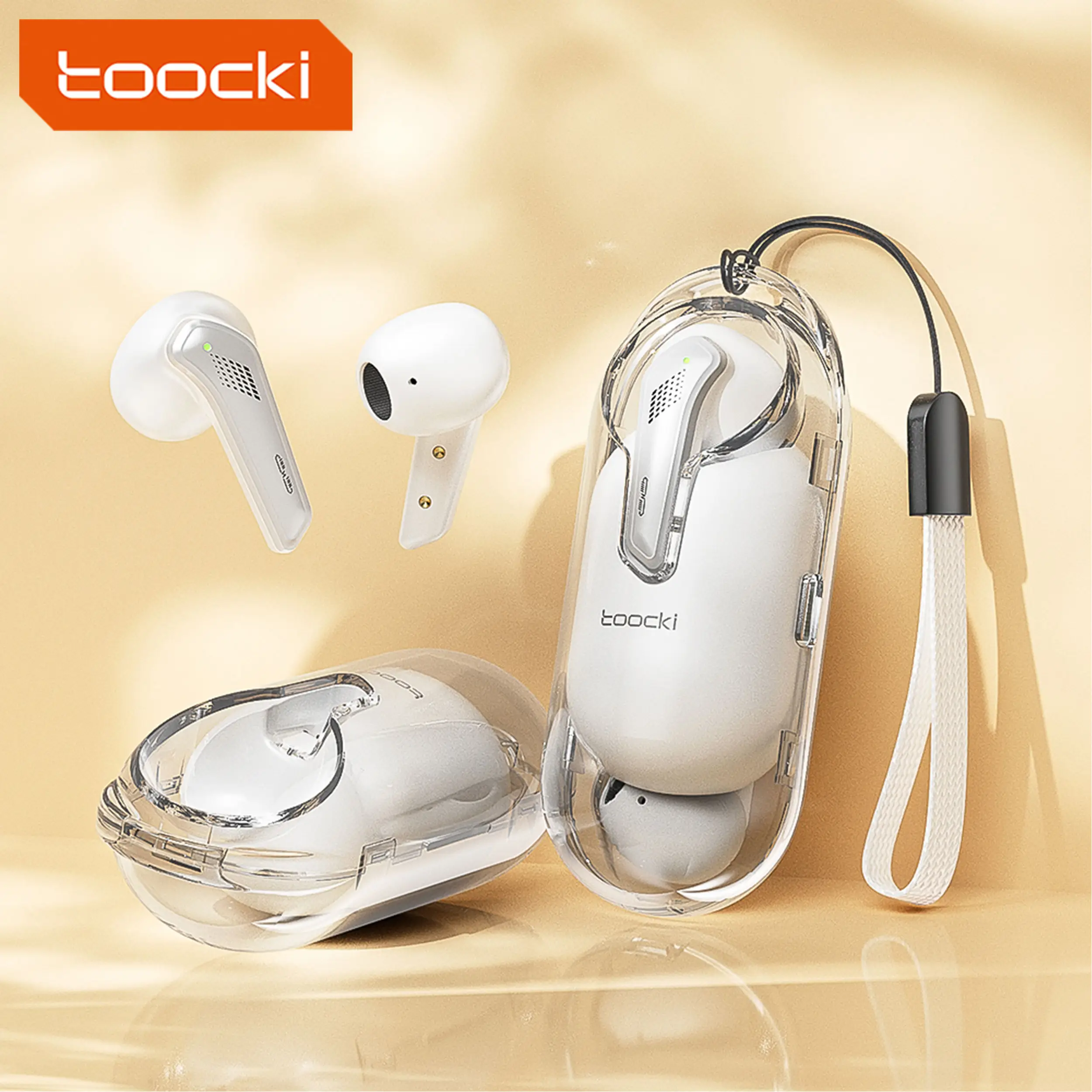 Toocki yeni Bluetooth kulaklık oyun kulaklık kulaklıklar gürültü iptal Tws kulaklık ve kulaklıklar