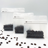 Sacs à café en plastique à fond carré de 1 lb, pochettes d'emballage de café de 150g 250g 500g