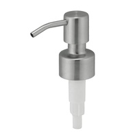 Bouteille pulvérisateur en acier inoxydable avec pompe, buse de shampoing anti-déversement, capuchon de parfum givré, diffuseur