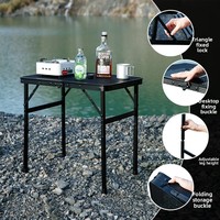 Table pliante en aluminium moderne pour le camping en plein air, légère, stable, durable, pour une utilisation au parc