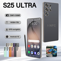 Smartphone OEM S25 Ultra 5G LTE 7,3 Inci HD Deca Core OLED Kamera 108MP Versi Global Android 15 Terbaru NFC