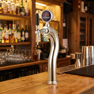Distributeur de bière élégant en acier inoxydable, tour à bière personnalisée à 1 à 4 robinets avec éclairage LED - Product Image 6
