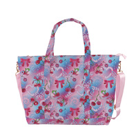 Sacs fourre-tout en nylon de voyage à motifs personnalisés, mode et mignon, grands sacs à main à bandoulière imprimés pour femmes