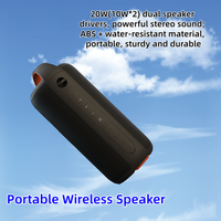 Haut-parleur portable sans fil 20W IPX6 étanche XL-03 avec LED RGB, micro intégré, basses profondes, batterie 5200mAh pour extérieur et soirées
