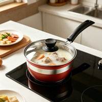 FLEY Lot de 12 casseroles et poêles légères antiadhésives sans revêtement pour la préparation quotidienne des repas