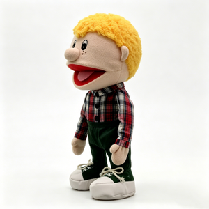 Marioneta de mano personalizada, marioneta de niño con boca móvil, marioneta de peluche, marioneta de niño ventrilugador - Product Image 1