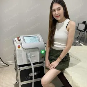 HUAMEI Diode laser 3 wave laser diode 808 portable 755nm/810nm/1064nm diode laser hair removal machine beauty equipment