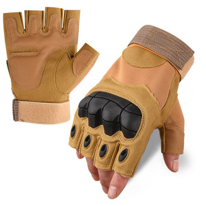 Guantes de levantamiento de pesas de cuero PU de dedo completo, antideslizantes, transpirables, con correa de muñeca ajustable para hombres, para entrenamiento en el gimnasio - Product Image 3