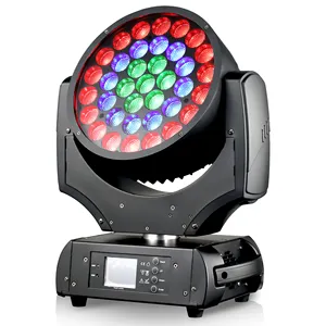 Manufacturer LED 37*15w Wash Moving Head Light Zoom RGBW Moving Head Wash 600 Stage Light DJ Party Lighting DMX Control