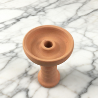 Bol à chicha en argile à aspiration centrale - Conception à trou unique et résistant à la chaleur pour un accessoire de loisirs de base