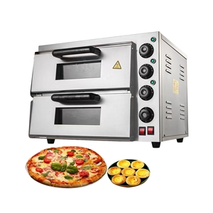 <span class=keywords><strong>Horno</strong></span> de Pizza Comercial de 220V, <span class=keywords><strong>Horno</strong></span> Eléctrico de Doble Capa para Mostrador, Control Independiente, <span class=keywords><strong>Horno</strong></span> de Panadería para Pizza, Snacks y Pasteles - Product Image 4