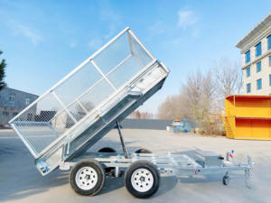 12*6 pieds ventes directes d'usine pratique Double essieu pieds galvanisé à chaud hydraulique remorque à <span class=keywords><strong>benne</strong></span> basculante - Product Image 4
