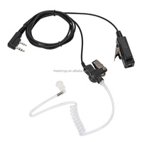 HT Baofeng 9RPLUS 5W Tahan Air dengan Earpiece, Antarmuka 3.5mm, Bahan Nylon Hitam Ramah Lingkungan untuk Hotel
