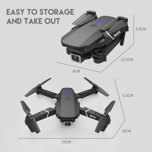 Máy bay không người lái điều khiển từ xa E88 Pro WIFI FPV, camera HD 4K 1080P, giữ độ cao, có thể gập lại - Product Image 3