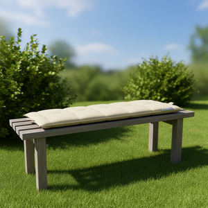 Cuscino Rettangolare Trapuntato Stanghesso Beige per Panchina da Giardino 70,4 x 19,8 x 2,8 cm per Esterni - Product Image 2