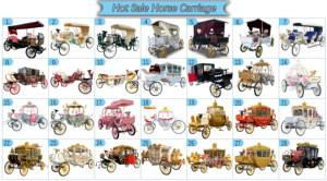 Chariot de mariage électrique à chevaux, calèche de tourisme européenne à chevaux, chariot de balnéo à chevaux - Product Image 6