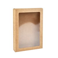 Vente en gros, boîte d'emballage en papier kraft pour les pique-niques et le camping, fruits emballés jetables avec logo imprimé personnalisé