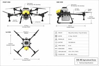 Kit d'épandeur agricole X4-40 40L, accessoire d'épandage, pompe à engrais granulaire haute précision, moteur, GPS
