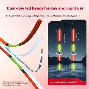 Artiste folklorique <span class=keywords><strong>LED</strong></span> attaque coulissante argent carpe grosse tête carpe flotteur lumineux très sensible queue dure grand voyage les deux jour nuit - Product Image 3