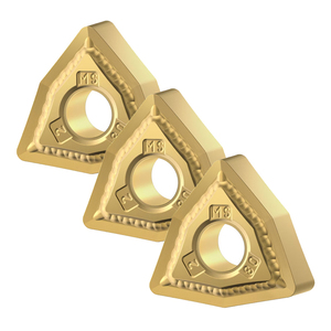 Plaquette de tournage KENNAMETAL WNMG-MS Kenloc Trigon 80 °   Géométrie négative pour les alliages d'acier inoxydable haute température - Product Image 1