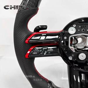 Convient pour le volant en fibre de carbone <span class=keywords><strong>Mercedes</strong></span> Benz W205 W176 W205 W212 W222 W463 W464 W205 W44 W204 W218 E63 - Product Image 2