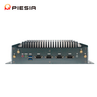 Piesia Intel Core i3 i5 i7 6 * USB X86 Boîtier aluminium intégré RS232 Linux Ordinateur AI industriel sans ventilateur Mini PC i9 12th Gen