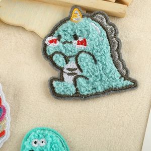 Cute Iron on Embroidered Chenille Dinosaurs unicorn Patches for Kid Clothes Bag Decoration - Product Image 3