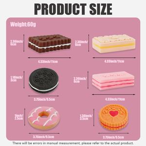 Fabrika doğrudan, sevimli bisküvi serisi köpek çiğnemek gıcırtılı oyuncak, eğlenceli sıkıntı giderici gıcırtılı oyuncak, birden fazla stil mevcut - Product Image 2