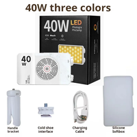 Mini projecteur vidéo LED portable 40W avec batterie rechargeable intégrée et fonction de charge rapide PD pour téléphone portable