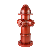 Grande sculpture en résine réaliste de robinet d'incendie rouge pour l'entraînement des chiens et la décoration de jardin, accessoire de jeu interactif pour l'arrière-plan de la pelouse