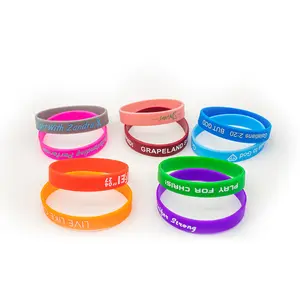 Gepersonaliseerde Goedkope Prijs Siliconen Polsband Rubber Armbanden Met Bericht Festival Logo Custom Siliconen Polsbandjes Voor Evenementen