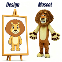 Costume de Mascotte Lion Géant Personnalisé en Peluche pour Adulte – Idéal pour Cosplay, Fêtes, Activités, Souvenirs, Mardi Gras/Carnaval
