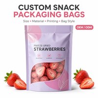 Sachets d'emballage personnalisés pour snacks, pochettes en plastique de qualité alimentaire avec bec verseur, thermoscellables et à fermeture éclair pour noix, bonbons et fruits secs