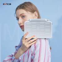 Pour Koncai valise de maquillage dure Portable Mini sac cosmétique à bandoulière avec organisateur de mallette à outils en aluminium de grande capacité