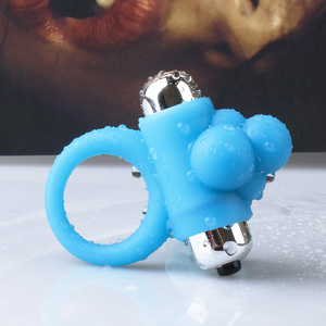 Masturbación para hombres y mujeres Anillos de silicona para pene Anillo vibrador para pene masculino Retraso de eyaculación Juguetes sexuales para hombres - Product Image 3