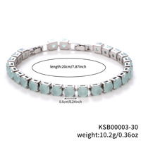Bracelet Hip Hop Urban Iced Out, Chaîne Tennis Pavé de Zircone Cubique Ronde 6mm, Bijou Unisexe Streetwear, Nouvelle Collection