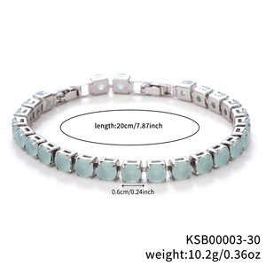 Bracelet Hip Hop Urban Iced Out, Chaîne Tennis Pavé de Zircone Cubique Ronde 6mm, Bijou Unisexe Streetwear, Nouvelle Collection - Product Image 5
