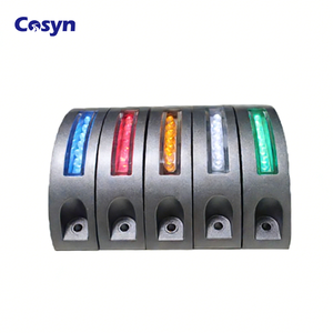 Cosyn Fabrikası Yarım Yuvarlak Güneş Enerjili Kamyon Led Flaşör Güneş Enerjili Yol Çivisi Trafik Güvenliği Yanıp Sönen İşaret Lambası Üretir - Product Image 1