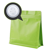 Sac de café refermable personnalisé de haute qualité 150g 250g emballage alimentaire en plastique de petite taille pochette debout valve à fermeture éclair pour le sucre