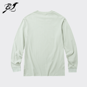 Camisa de punto de algodón 100% para hombre con logotipo personalizado LLS, diseño 230, pantalla de seda Digital de otoño, técnicas teñidas lisas, venta al por mayor barata - Product Image 2