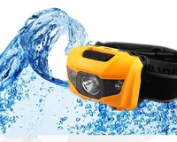 Luz de cabeza LED táctica para acampar al aire libre, pesca y movimiento, batería recargable blanca cálida, cuerpo de lámpara de aluminio