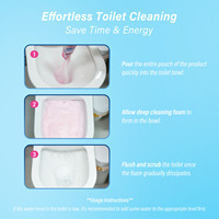 Nettoyant en mousse jetable en forme de poudre pour toilettes pour la décontamination et la désodorisation des taches d'urine vente en gros