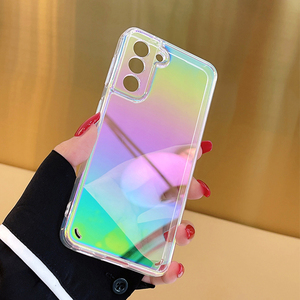 Coque de téléphone portable de luxe, dégradé, aurore, transparente, Laser, pour Samsung S21 S20 Plus Note 20 <span class=keywords><strong>Ultra</strong></span> 10 A12 A32 <span class=keywords><strong>A22</strong></span> A51 A71 A21S A31 A02S - Product Image 2