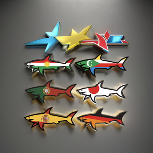 Autocollant en vinyle Omerta Shark, imprimé animal personnalisé, autocollant décoratif auto-adhésif, finition brillante - Product Image 3